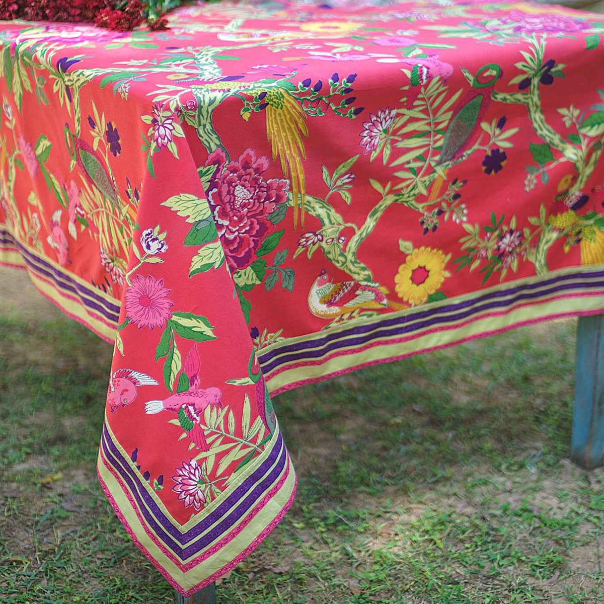 Table Cloth : Bird Coral