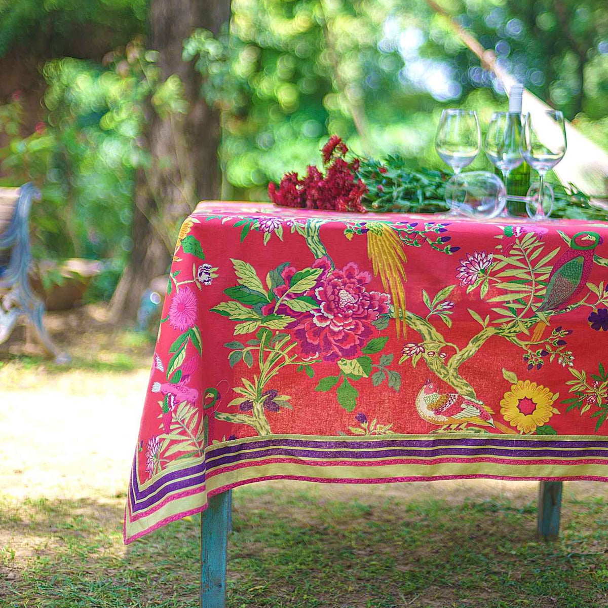 Table Cloth : Bird Coral