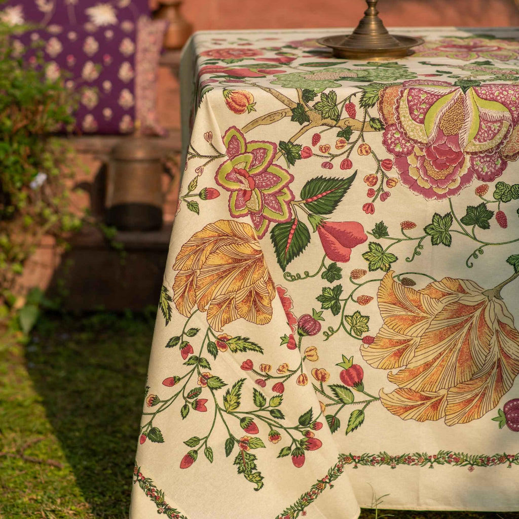 Table Cloth : Tree Of Life cream