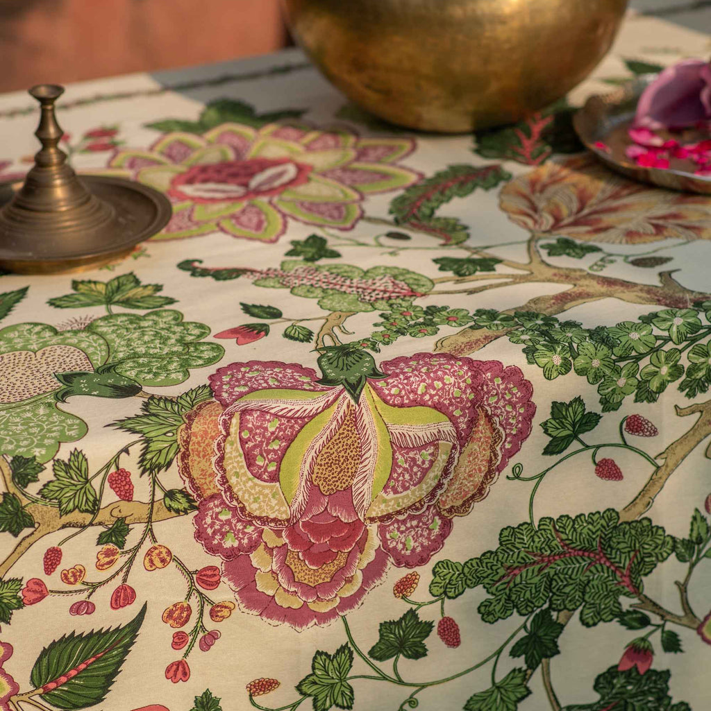 Table Cloth : Tree Of Life cream