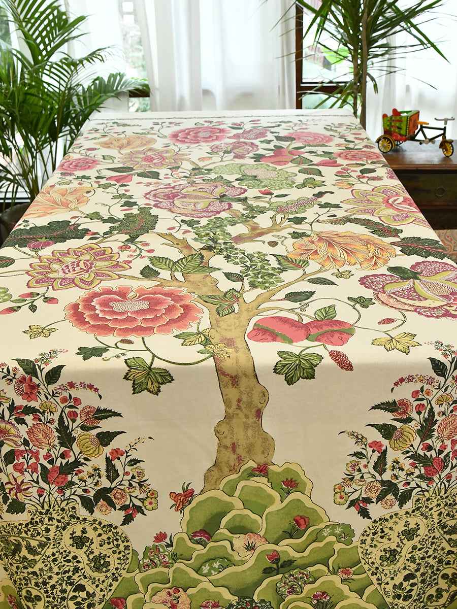 Table Cloth : Tree Of Life cream