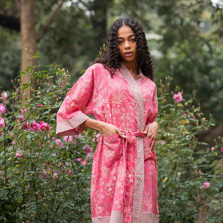 kimono garden red