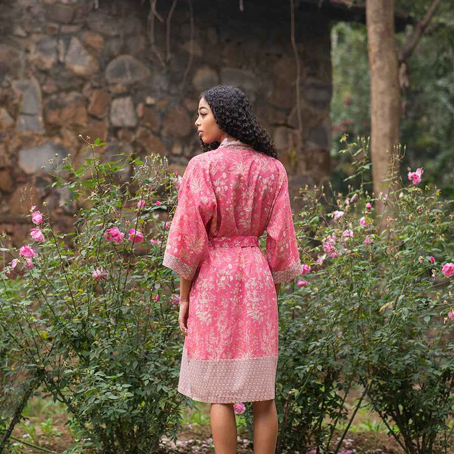kimono garden red